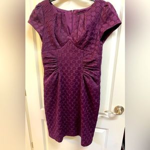 Adrianna Papell Purple Textured Dress Size 12
